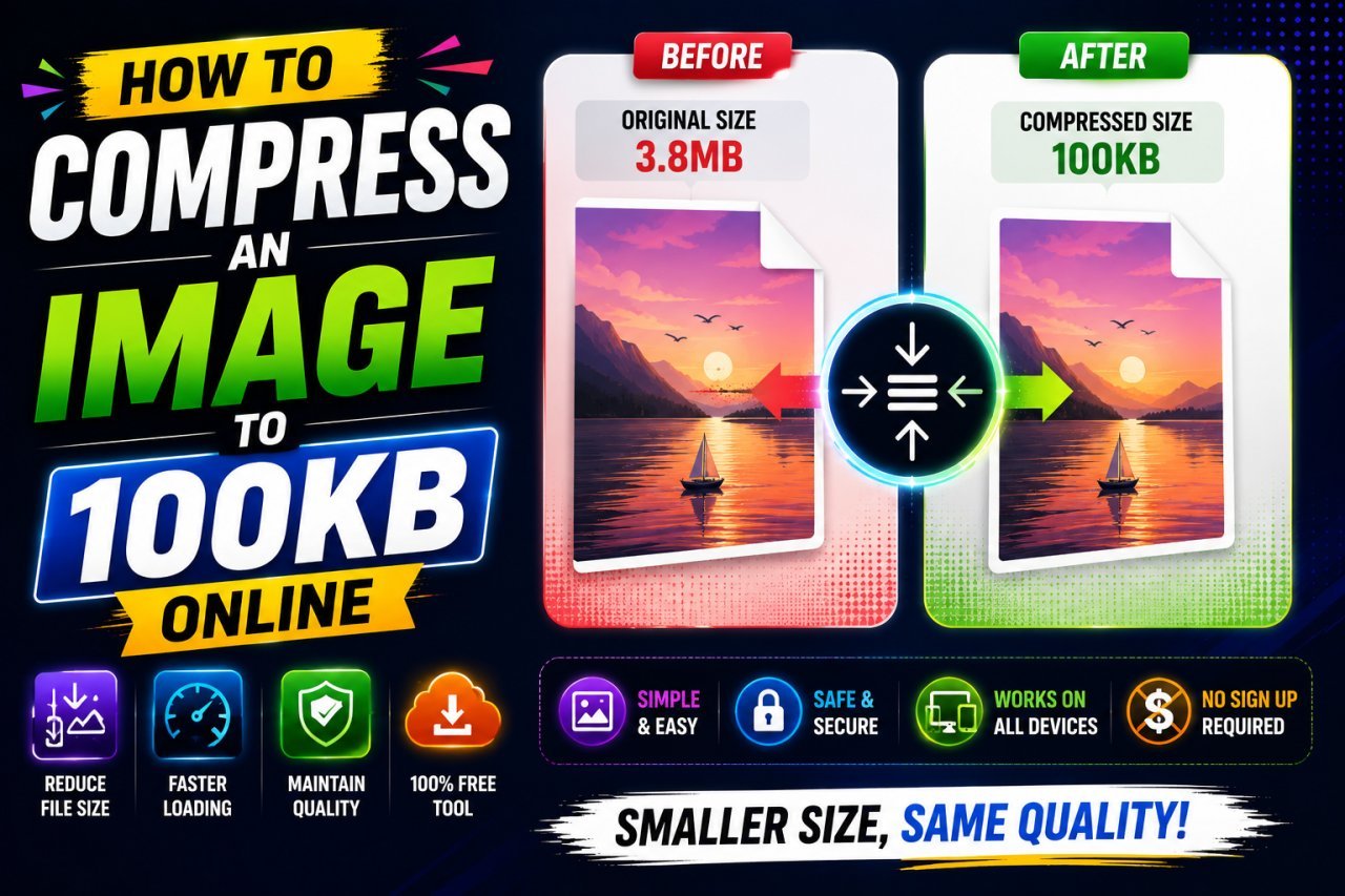 How to compress an image to 100KB online for free