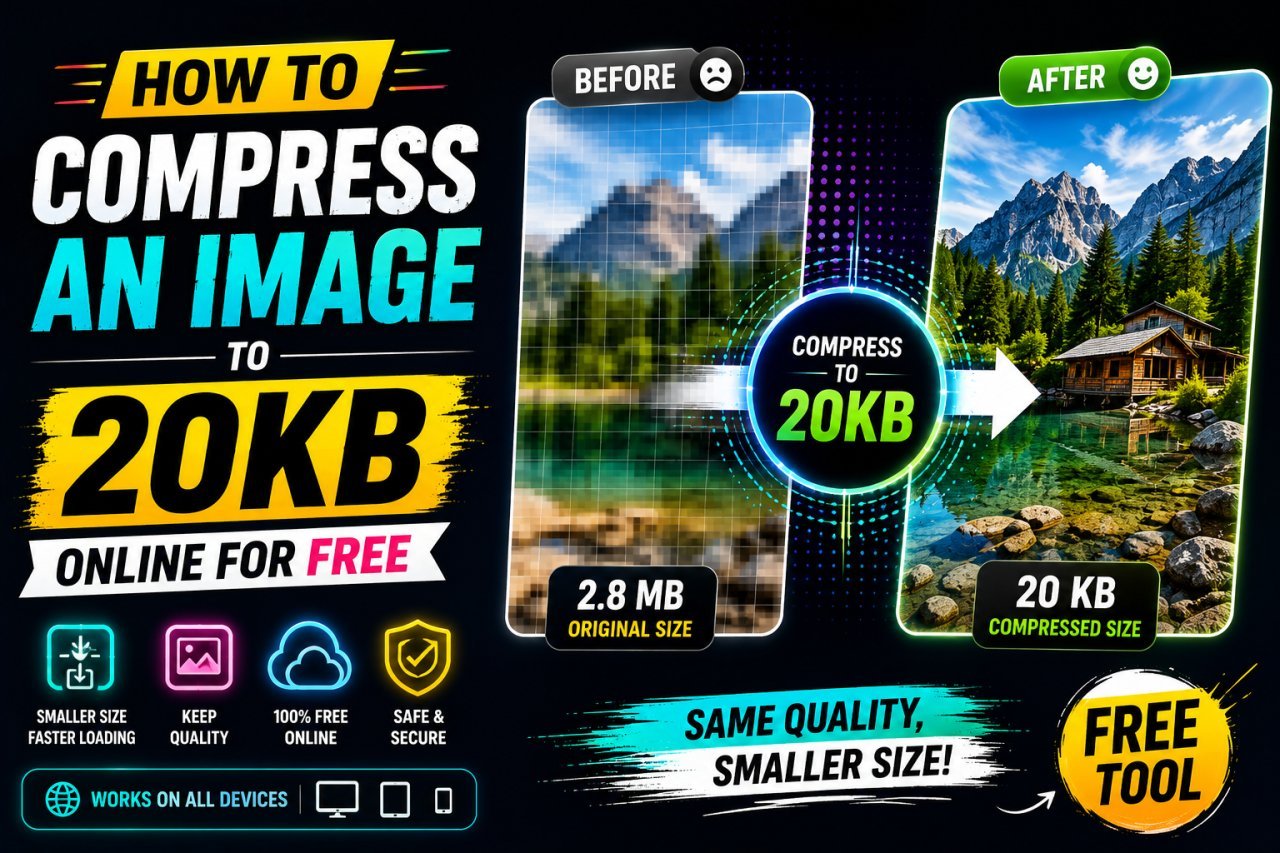 How to compress an image to 20KB online for free