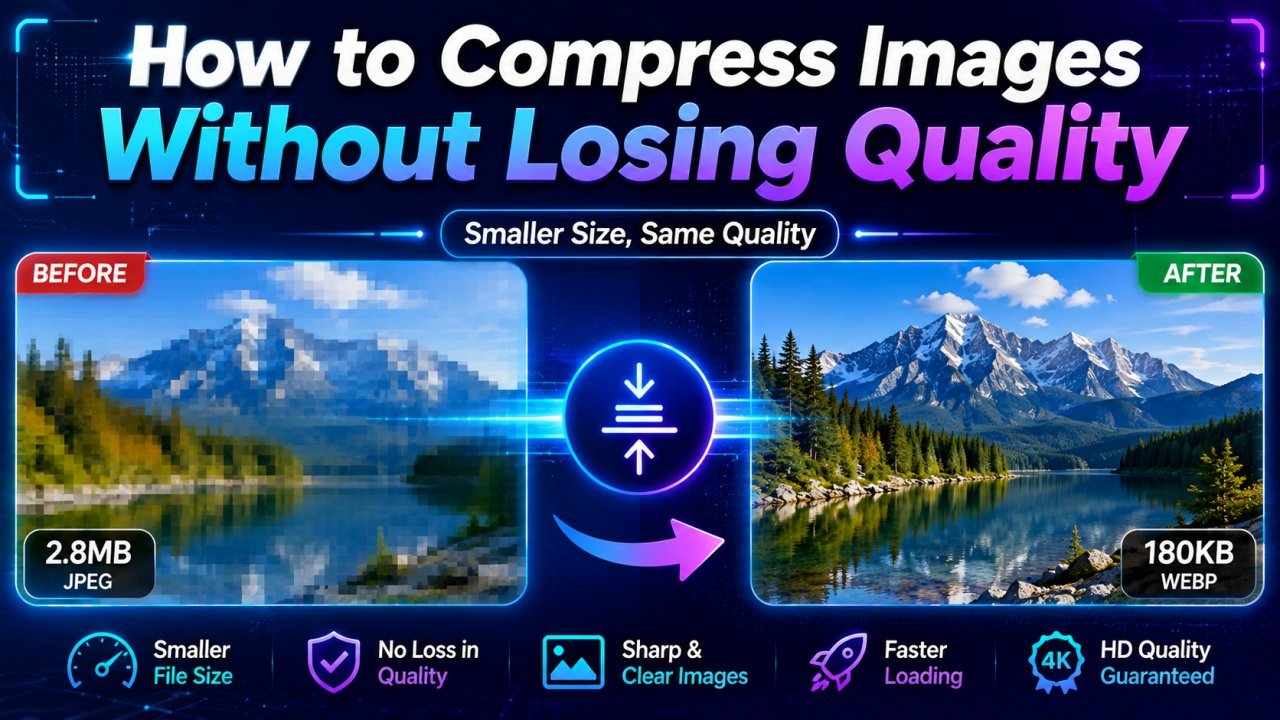 Compress images without losing quality using AI image compression tools