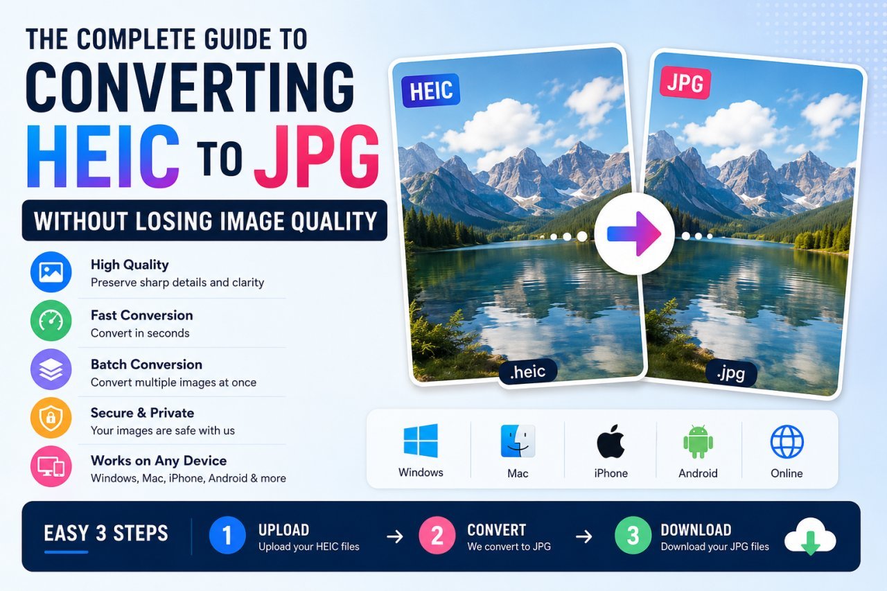 Convert HEIC to JPG without losing image quality – Complete Guide