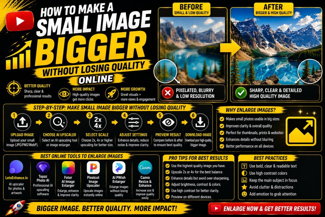 How to make a small image bigger without losing quality
