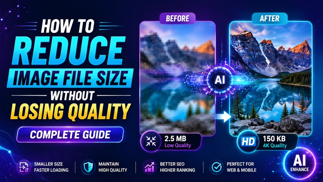 How to reduce image file size without losing quality using image compression