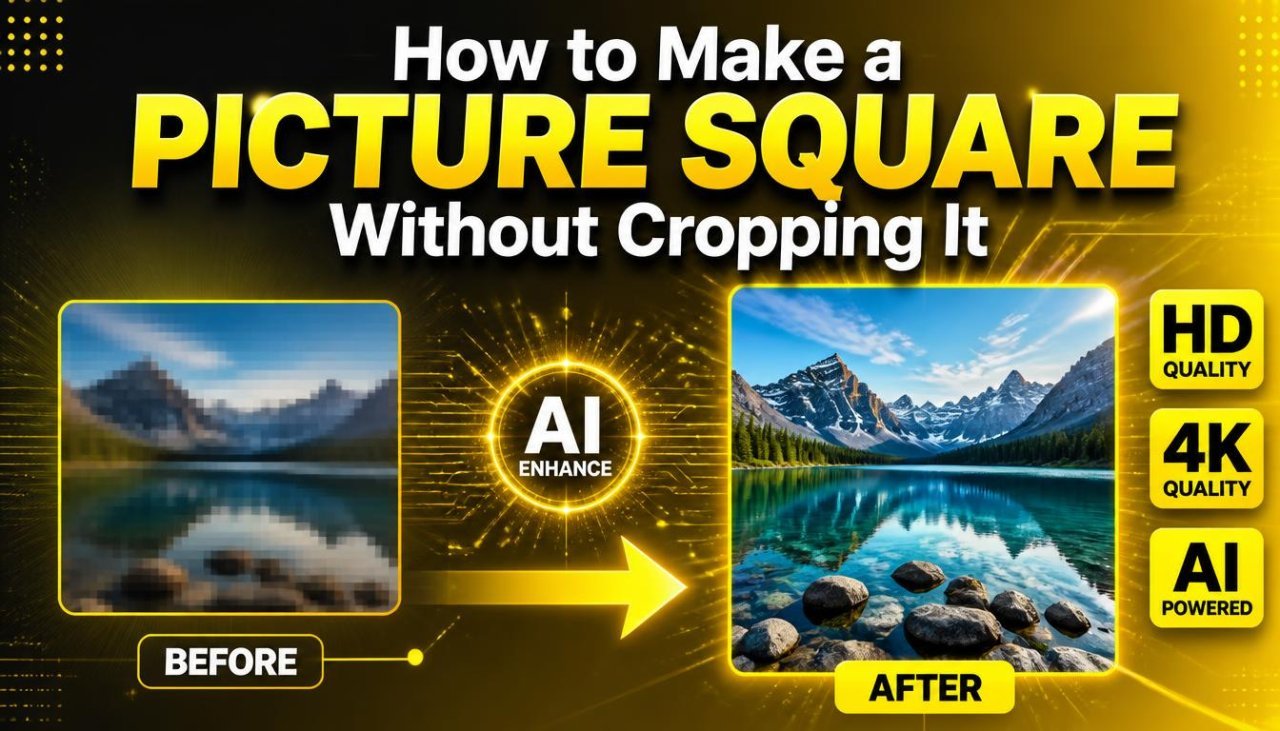 How to make a picture square without cropping it
